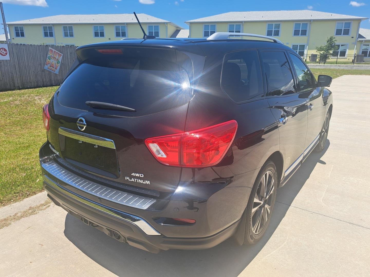 2017 Black /BLACK Nissan Pathfinder (5N1DR2MM2HC) , located at 1181 Aurora Rd, Melbourne, FL, 32935, (321) 241-1100, 28.132914, -80.639175 - Photo#1